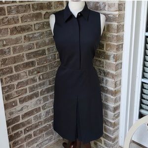 Lafayette 148 Sleeveless Midi Shirt Dress